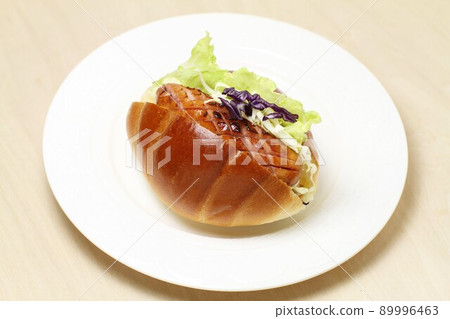 butter roll sandwich 89996463