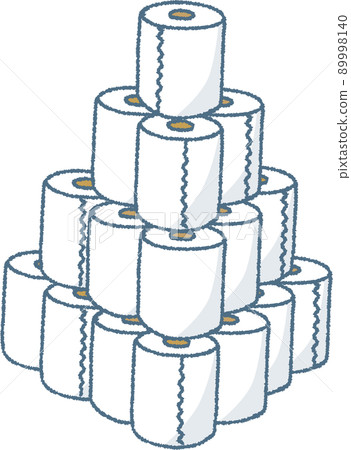 大量堆積的衛生紙 89998140