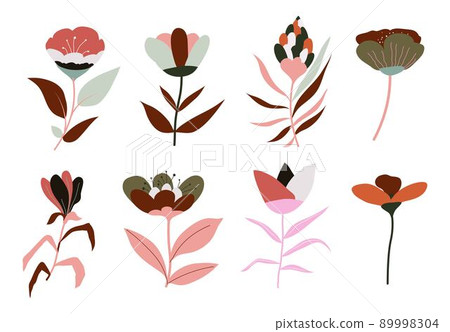 Flowers in blossom, flourishing plants and flora Flowers in blossom, flourishing plants and flora 89998304