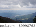 從山頂看南阿爾卑斯山和伊那山谷 89998762