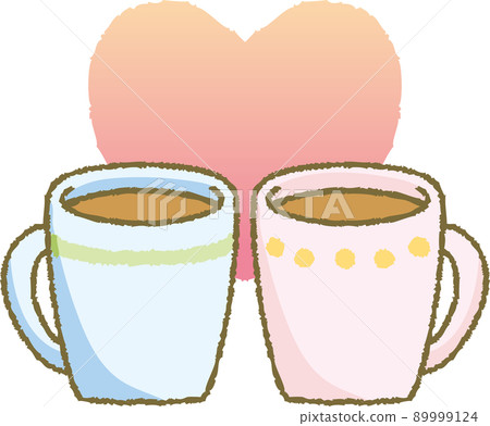 一對杯子和心 89999124