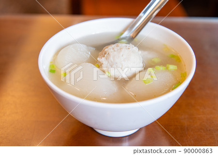 Fish ball hot water, fish ball hot water, radish gastronomy, street food 90000863