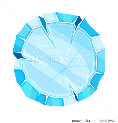 Blue Round Ice Shaped Element for Game and Web Design Vector Illustration Blue Round Ice Shaped Element for Game and Web Design Vector Illustration 90001698