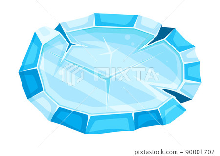 Blue Oval Ice Shaped Element for Game and Web Design Vector Illustration Blue Oval Ice Shaped Element for Game and Web Design Vector Illustration 90001702