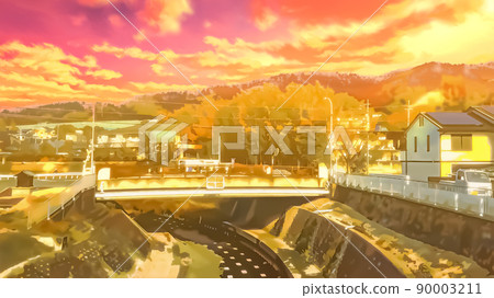 黃昏橋和水路 90003211