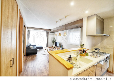 新房子的客廳/餐廳 新房子的客廳/餐廳 90004107