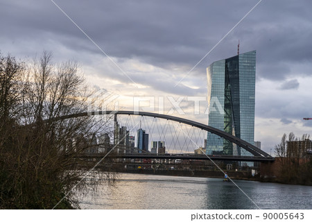 European Central Bank and financial district in Frankfurt European Central Bank and financial district in Frankfurt 90005643