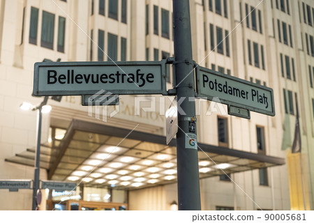Street sign Potsdamer Platz in Berlin Street sign Potsdamer Platz in Berlin 90005681