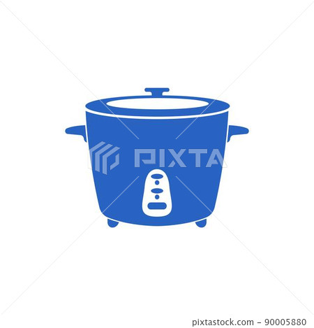 Rice cooker icon flat design illustration template 90005880