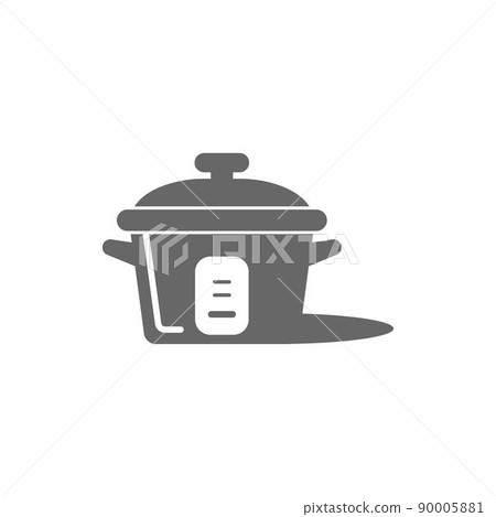 Rice cooker icon flat design illustration template 90005881