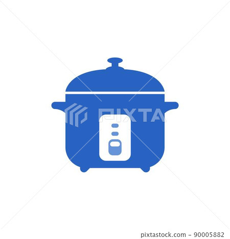 Rice cooker icon flat design illustration template 90005882