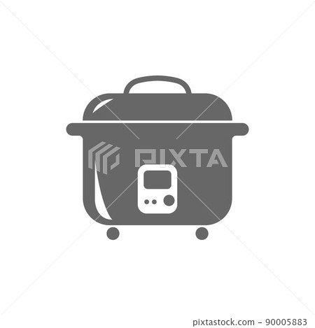 Rice cooker icon flat design illustration template 90005883