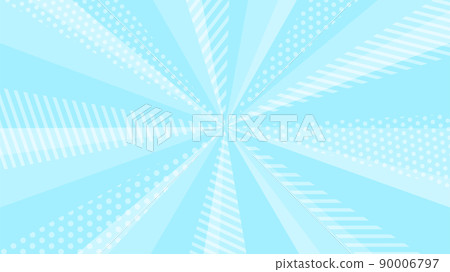 帶有藍色圖案的時尚旭日集中線條背景材料 90006797