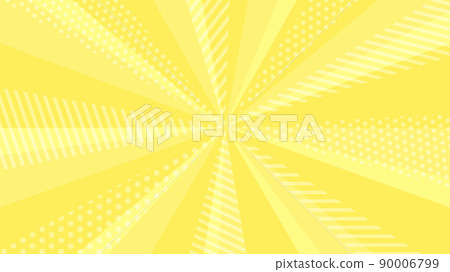 Fashionable sunburst concentrated line background material with patterns Yellow 90006799