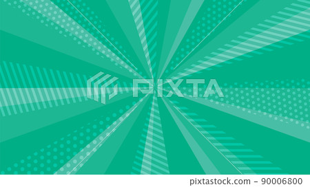 Fashionable sunburst concentrated line background material with patterns Green 90006800