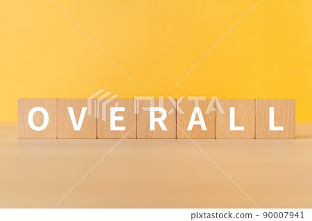 Building blocks with "OVERALL" written on them Building blocks with "OVERALL" written on them 90007941