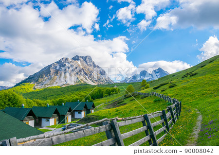 A hotel for recreation among the Komovi Mountains. Montenegro. A hotel for recreation among the Komovi Mountains. Montenegro. 90008042