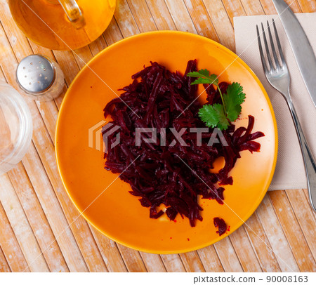Popular russian salad from beetroot 90008163