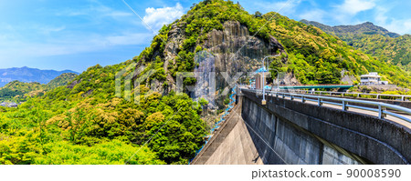 Ryumon Dam Panorama [Arita Town, Nishimatsuura District, Saga Prefecture] 90008590