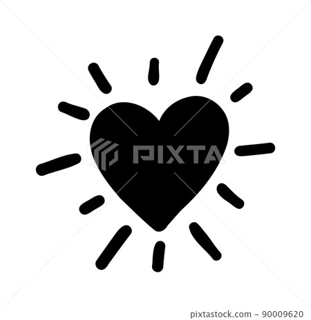 Doodle hearts. Love hand drawn cute line heart set. Vector shapes Doodle hearts. Love hand drawn cute line heart set. Vector shapes 90009620