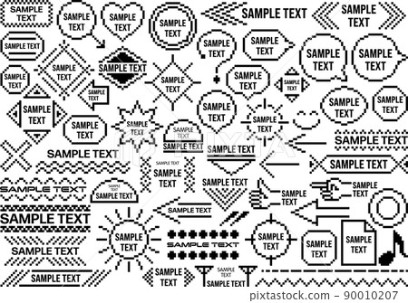 Pixel art design parts set 90010207