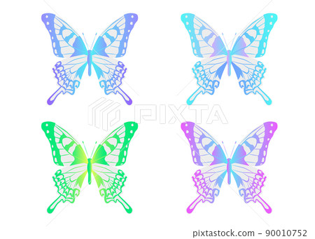 美麗的漸變是蝴蝶 90010752