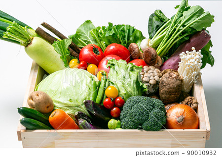 Group photo of pesticide-free domestic vegetables 90010932