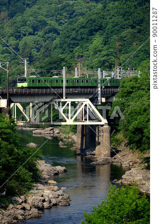 201系列列車越過第四座大和川大橋（生動的音調） 90011287