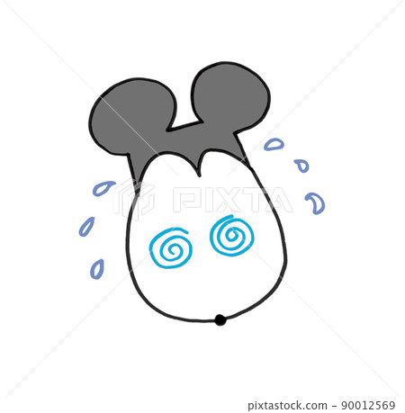 溫暖的手繪Happy-chan的面部表情·慌張的Happy-chan 90012569