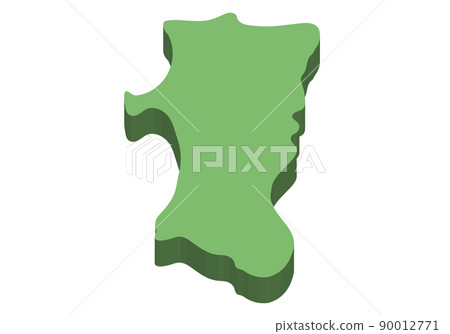 Three-dimensional Akita prefecture 90012771