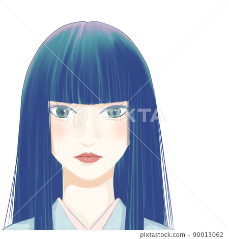 沒有背景的異國和服女性 沒有背景的異國和服女性 90013062