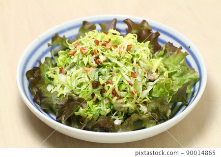 蔬菜沙拉，香脆培根沙拉配春捲心菜 90014865