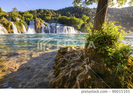 Beautiful Skradinski Buk Waterfall In Krka National Park - Dalmatia Croatia, Europe Beautiful Skradinski Buk Waterfall In Krka National Park - Dalmatia Croatia, Europe 90015103