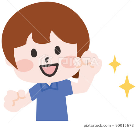 A woman in a polo shirt A woman in a polo shirt 90015678