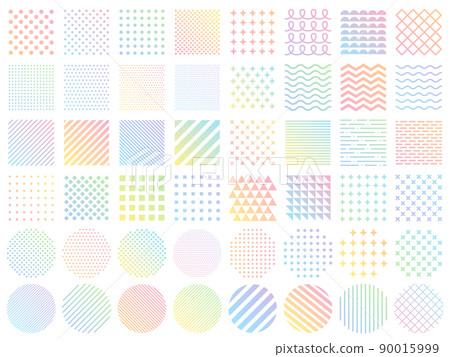 Colorful gradient geometric pattern icon set 90015999
