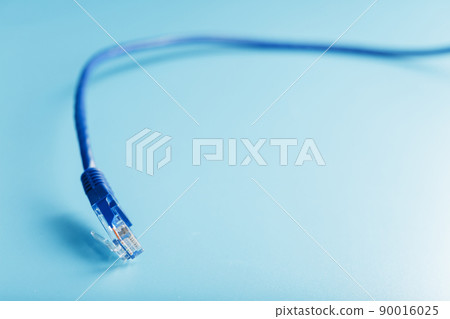 Internet Network Switch With UTP Cable Isolated On The White Stock