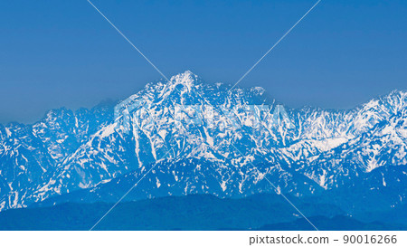 從富山縣富山市富山平原,立山山脈的壯麗景色,鶴木山 從富山縣富山市富山平原,立山山脈的壯麗景色,鶴木山 90016266