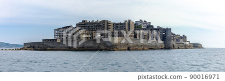軍艦島(長崎縣端島)及其周邊海景 軍艦島(長崎縣端島)及其周邊海景 90016971