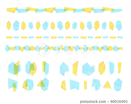 水彩風格幾何零件矢量背景/線條材料集鹽檸檬 水彩風格幾何零件矢量背景/線條材料集鹽檸檬 90016991