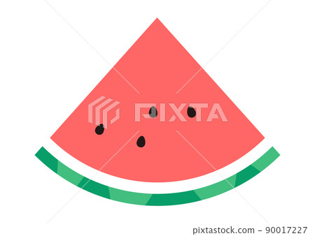 Illustration of a cut watermelon 90017227