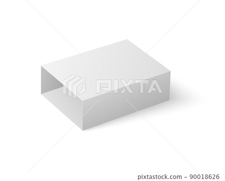 White Box Slideshow Pattern White open box slider, mockup, template on... - Stock Illustration ...