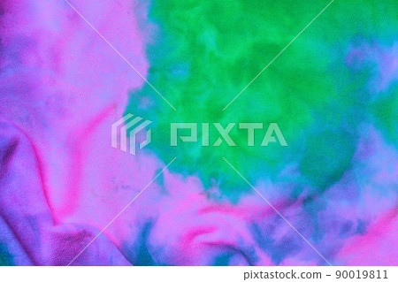 Abstract tie dye multicolor fabric cloth purple pattern texture Abstract tie dye multicolor fabric cloth purple pattern texture 90019811