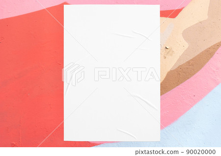 colorful urban wall texture with wrinkled glued poster template colorful urban wall texture with wrinkled glued poster template 90020000