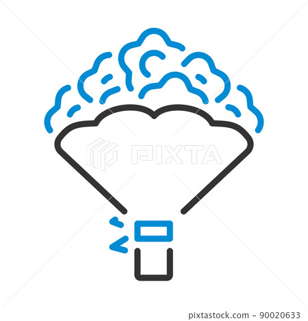 Tulips Bouquet Icon With Tied Bow 90020633