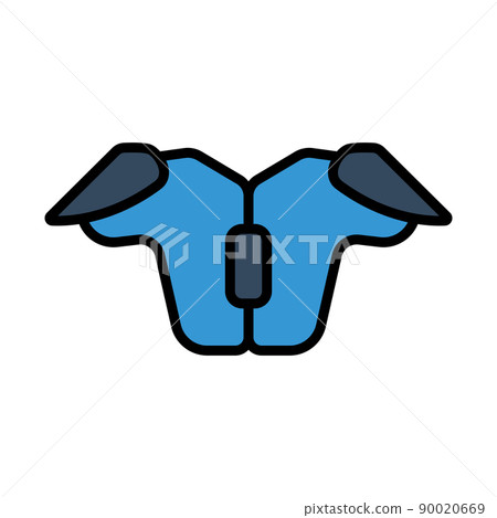 American Football Chest Protection Icon 90020669