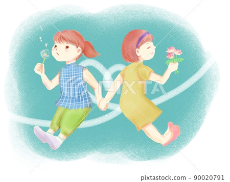 接近春花的少女 90020791