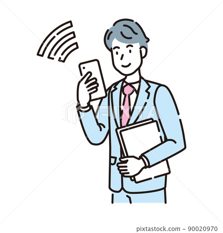 人物插圖線描 90020970