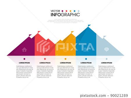 Mountain infographic template Mountain infographic template 90021289
