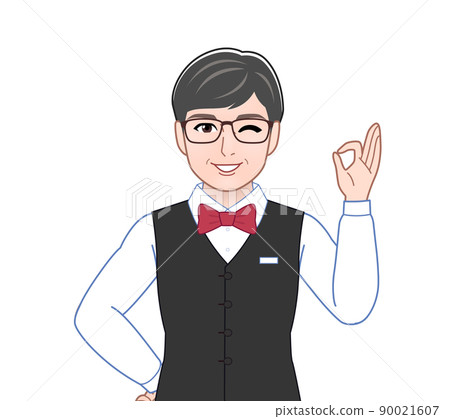 工作的老人 90021607