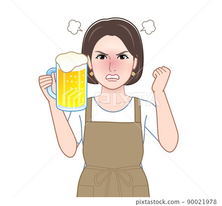 在廚房工作的年輕女人 90021978